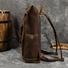 The Edison Rolltop Leather Backpack