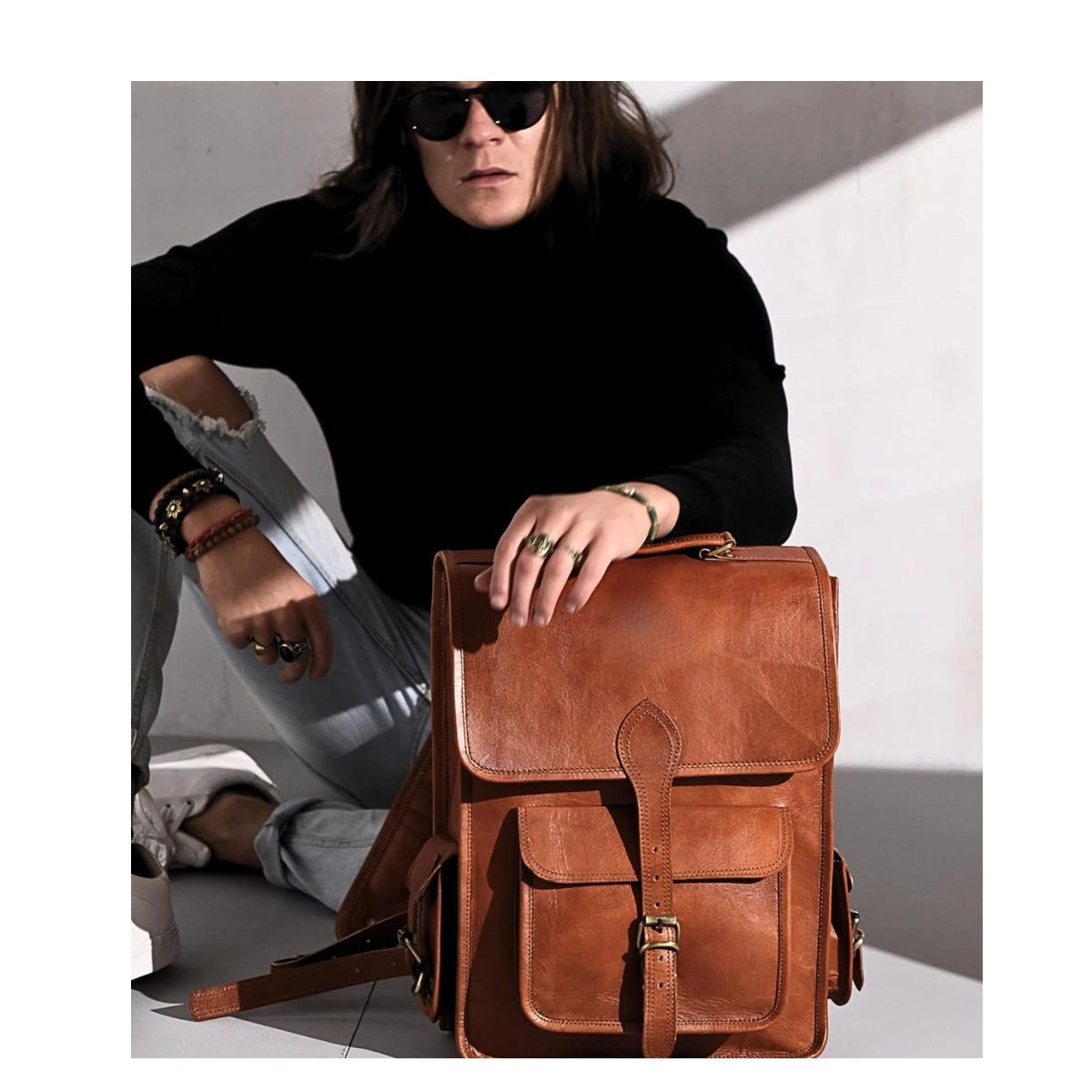 The Maximus Leather Backpack + FREE Leather Journal The Maximus Leather Backpack + FREE Leather Journal