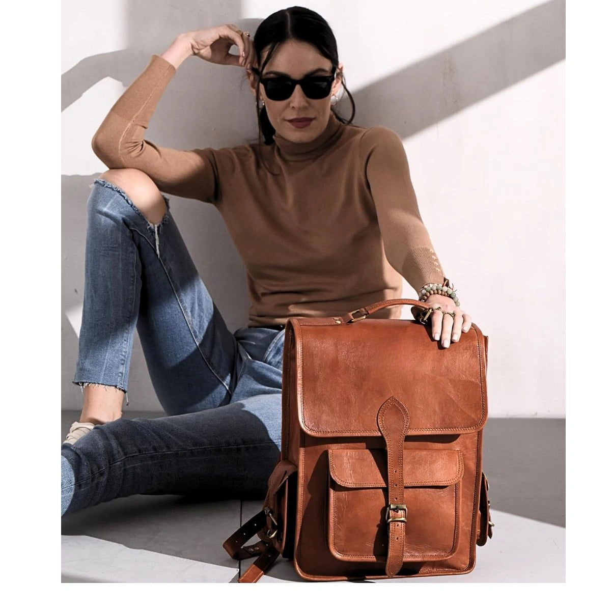amazon prime leather backpack The Maximus Leather Backpack + FREE Leather Journal – Alive Leather