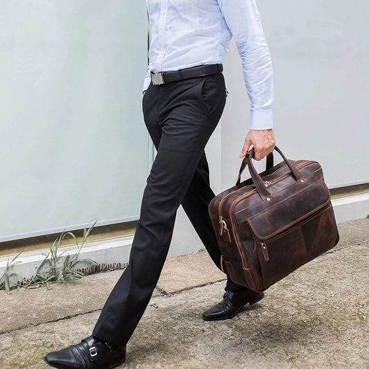 The Ironcrest Leather Laptop Briefcase