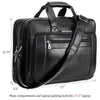 The Kensington Black Leather Briefcase
