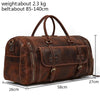 The Belmont Weekender Leather Duffle Bag