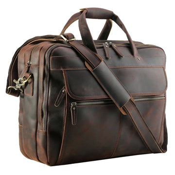 The Ironcrest Leather Laptop Briefcase