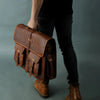 The Rutledge Executive Leather Briefcase + Free Leather Journal