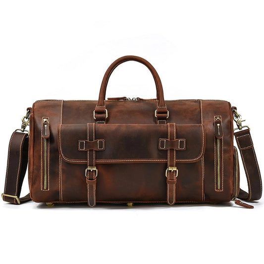 The Belmont Weekender Leather Duffle Bag