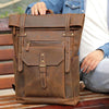 The Edison Rolltop Leather Backpack