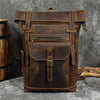 The Edison Rolltop Leather Backpack