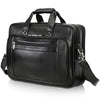 The Kensington Black Leather Briefcase