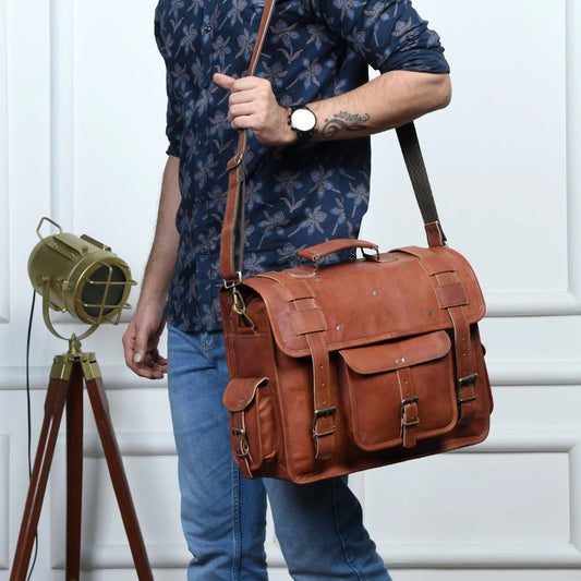 Belford Tan Messenger Bag