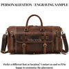 The Belmont Weekender Leather Duffle Bag